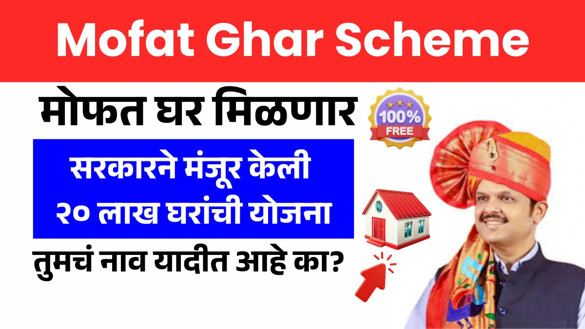सर्वांना मोफत घर मिळणार आनंदाची बातमी आत्ताच अर्ज करा! Mofat ghar yojana