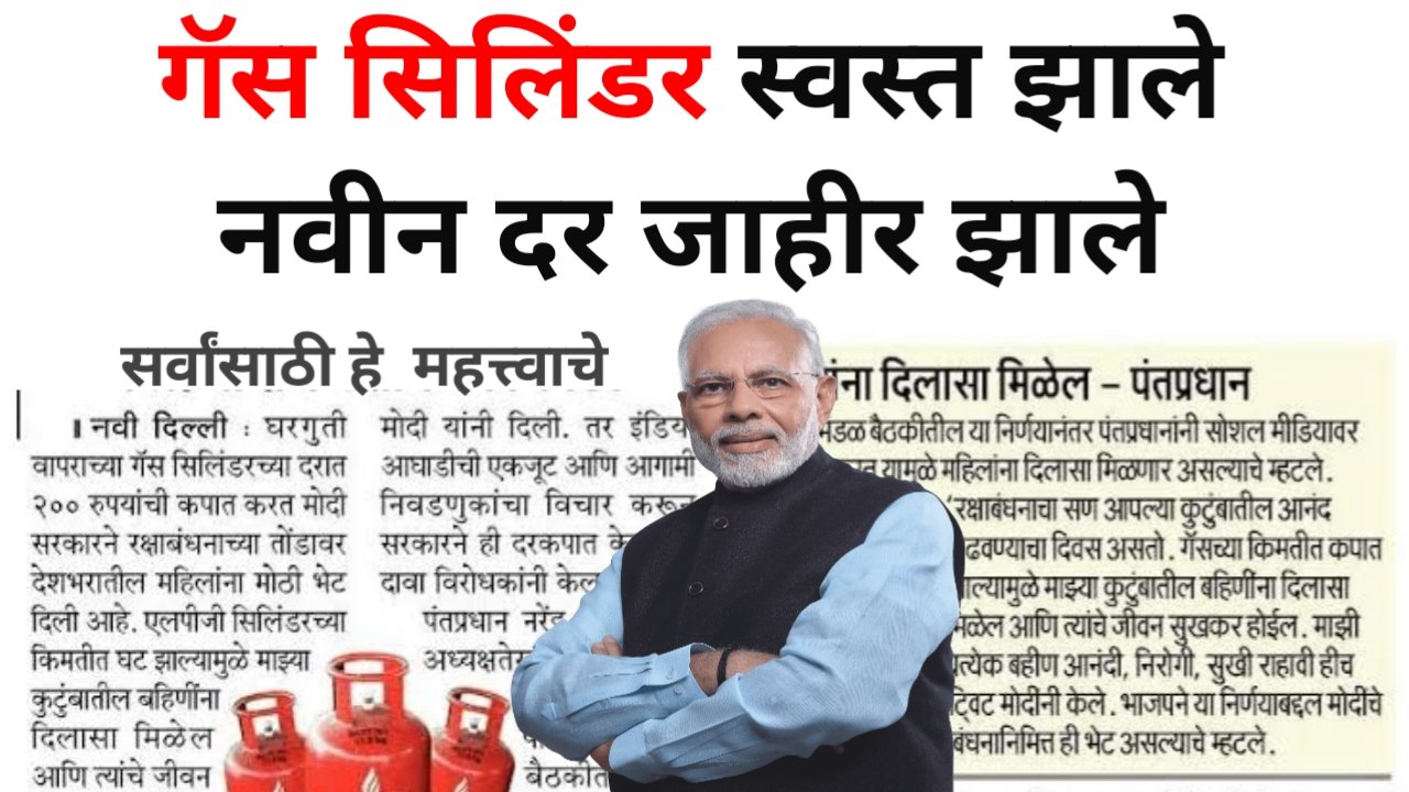 गॅस सिलेंडर धारकांसाठी महत्वाची बातमी उद्यापासून या किमतीत मिळणार ! Gas cylinder price